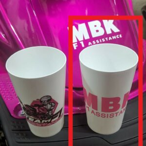 Pack gobelet + porte clé(s) MBK F-1 ASSISTANCE
