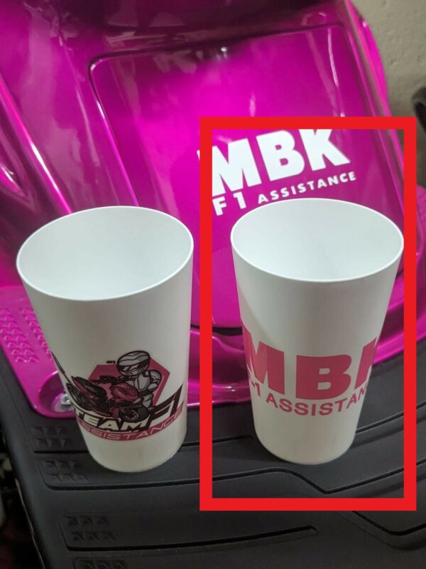 Pack gobelet + porte clé(s) MBK F-1 ASSISTANCE
